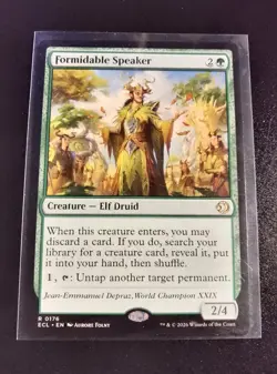 MTG - Formidable Speaker - 0176 - Rare - Lorwyn Eclipsed - Image 1