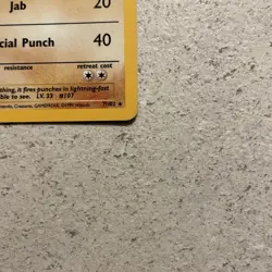 Hitmonchan 7/102 Pokemon Card TCG Base Set Unlimited Holo Rare - Image 5