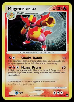 Pokemon Card - Magmortar Mysterious Treasures 12/123 Holo Rare - Image 1
