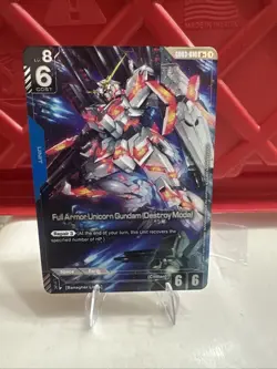 Full Armor Unicorn Gundam Destroy Mode GD03-010 U+ R+ Alt Art Steel Requiem CARD - Image 1