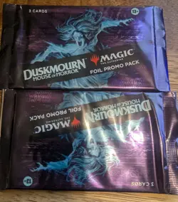 Magic The Gathering Duskmourn House of Horror Foil Promo Pack Lot of 2 - Image 1