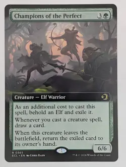 (Normal) Champions of the Perfect (Extended Art) (365) Lorwyn Eclipsed Mtg NM - Image 1