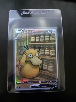 PokeTeamLegends Pokemon Card Holo (FAN ART) HEADACHE PSYDUCK - Image 1
