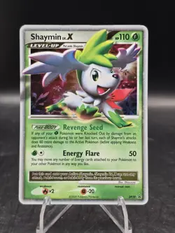 Pokemon TCG Shaymin LV.X #DP39 Diamond and Pearl Black Star Promo Holo LP - Image 1