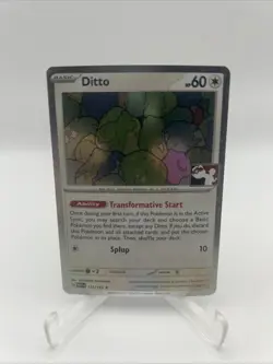 Ditto 132/165 Cosmos Holo Prize Pack Stamped Series 6 Pokemon TCG 151 Mew - Image 1
