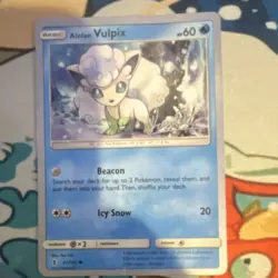 Pokemon TCG Alolan Vulpix 21/145 Promo Regular World Championship Decks 2017 - Image 1