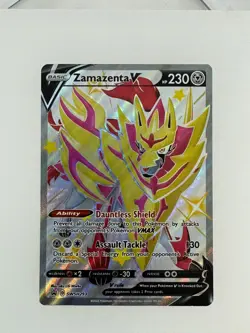 2019 Pokemon SWSH Black Star Zamazenta V SWSH293 NM - Image 1