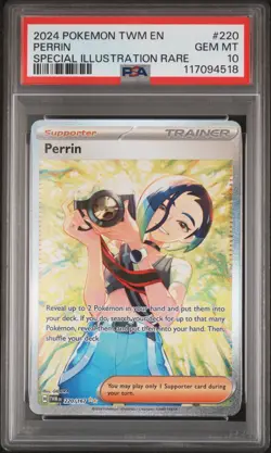 2024 POKEMON TWILIGHT MASQUERADE 220/167 PERRIN SPECIAL ILL. RARE PSA 10 GEM MT - Image 1