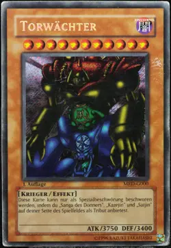 Yu-Gi-Oh! Torwachter MRD-G000 1.Edition Secret Rare [P] Gate Guardian | DE 2002 - Image 1
