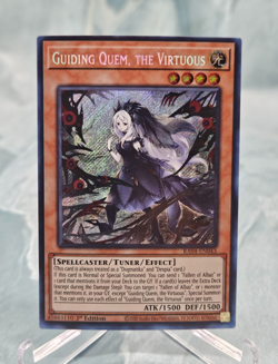 Yugioh Guiding Quem, the Virtuous RA04-EN043 Secret Rare - NM - Image 1