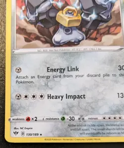 Melmetal 130/189 Rare Sword & Shield: Darkness Ablaze Pokemon TCG - Image 4