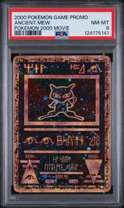 2000 Pokemon Wizards of the Coast Movie Promo Ancient Mew PSA 8 - Image 1