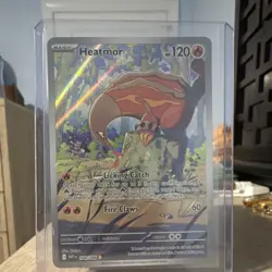 Pokemon TCG Heatmor 104/086 SV: White Flare Holo Illustration Rare Full Art NM - Image 1