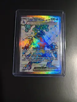 Pokemon Garchomp EX TCG Full Art Ultra Rare Holo Card 219/182 Sv04: Paradox Rift - Image 1