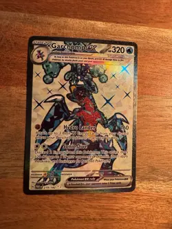 Pokemon Garchomp EX TCG Full Art Ultra Rare Holo Card 219/182 Sv04: Paradox Rift - Image 1