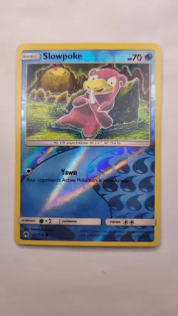 Pokemon TCG Slowpoke 54/214 Lost Thunder Reverse Holo Common NM - Image 1