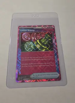 Pokemon TCG Unfair Stamp Twilight Masquerade Ace Spec Trainer Card 165/167 - Image 1