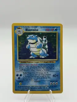 Pokemon TCG Blastoise Base Set Holo Unlimited Rare Card 2/102 LP Condition - Image 2
