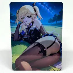 Genshin Impact Fischl Goddess Anime Waifu ACG Foil Card - Image 1