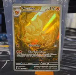 Pokemon Card Ninetails 199/197 Obsidian Flames Full Art Secret Rare NM - Image 1