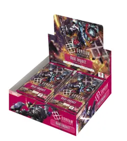 BANDAI Gundam Card Game Booster Pack Dual Impact [GD02] 24 Packs Box - Image 1