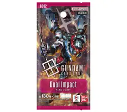 BANDAI Gundam Card Game Booster Pack Dual Impact [GD02] 24 Packs Box - Image 2