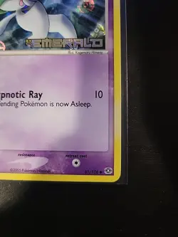 Ralts 61/106 EX Emerald Pokemon Card Stamped Reverse Holo Foil Rare Near Mint - Image 2