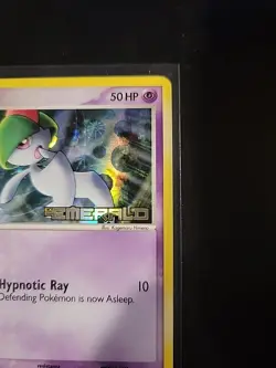 Ralts 61/106 EX Emerald Pokemon Card Stamped Reverse Holo Foil Rare Near Mint - Image 5