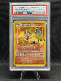 2021 Pokemon Celebrations Charizard-Holo PSA 10 Gem MT Card #4 - Image 1