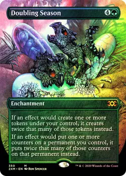 FOIL BORDERLESS Doubling Season ~ Double Masters [ MINT ] [ Magic MTG ] - Image 1