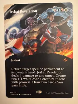 Jeskai Revelation Borderless - TDM 0361 NM - MTG Magic - Image 1