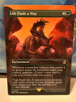 Life Finds a Way REX Lost Caverns of Ixalan LP MTG BORDERLESS - Image 1