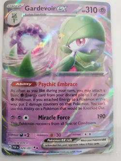 Gardevoir ex 029/091 SV: Paldean Fates Holo LP Pokemon TCG - Image 1
