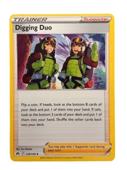 New: 2023 Pokemon TCG Digging Duo 126 Crown Zenith Regular Uncommon - Image 1