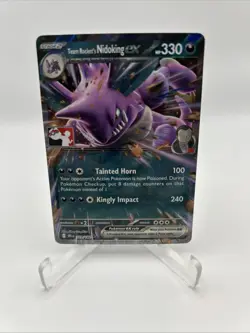 119/182 Team Rocket's Nidoking ex Pokemon TCG Prize Pack Series 8 Stamped DRI - Image 1