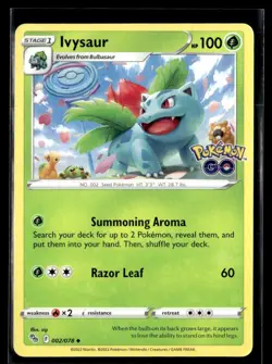 2022 Sword & Shield - Pokemon GO Ivysaur Stage 1/Uncommon #2 - Image 1