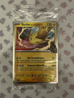*FRENCH* Pokemon Team Rockets Electhor GameStop Promo - SEALED Zapdos 070/182 - Image 1