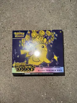 Pokemon TCG Surging Sparks Pokemon Center Elite Trainer Box ETB - DAMAGE - Image 1