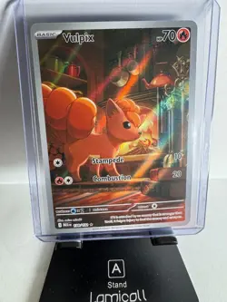 Pokemon TCG Vulpix 138/132 Illustration Rare Me01: Mega Evolution Holo - NM - Image 1