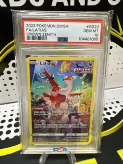 2023 Pokemon Sword And Shield Crown Zenith Latias #GG20 Full Art FA PSA 10 - Image 1