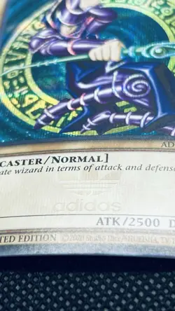 Dark Magician (Adidas Exclusive) ADC1-EN001 Promotional Cards Limited Edition - Image 3