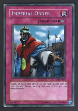 YugiOh Imperial Order - PSV-E104 - Secret Rare Unlimited Edition Played - Image 1