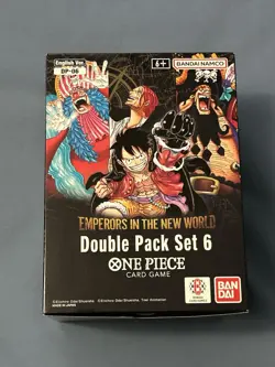 One Piece English TCG Emperors - OP-09 Double Pack Vol. 6 Display - UNSEALED/MP - Image 1