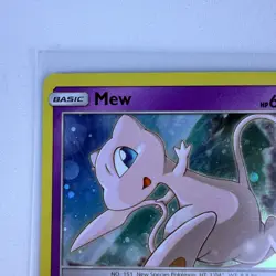 Mew SM215 Sun & Moon [2019] Cosmos Holo Rare Black Star Promo Pokemon TCG NM - Image 3