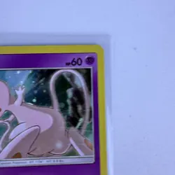Mew SM215 Sun & Moon [2019] Cosmos Holo Rare Black Star Promo Pokemon TCG NM - Image 4