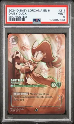 Disney Daisy Duck Pirate Captain Enchanted, Lorcana Azurite Seas - Image 1