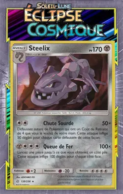 Steelix Holo - SL12:Eclipse Cosmique - 139/236 - Carte Pokemon Neuve Francaise - Image 1