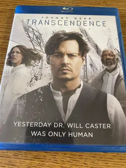 TRANSCENDENCE - (Blu-ray , 2014) - Johnny Depp, Morgan Freeman - Image 1