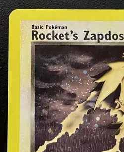 Rocket's Zapdos 15/132 Gym Challenge Holo Rare Pokemon Card - MP Condition - Image 3