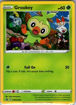 Grookey - SWSH070 Holo SWSH: Sword & Shield Promo Cards - Pokemon Card - NM - Image 1